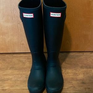 Matte Black Hunter Boots